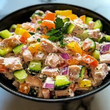 Tuna Salad Cottage Cheese Bowl