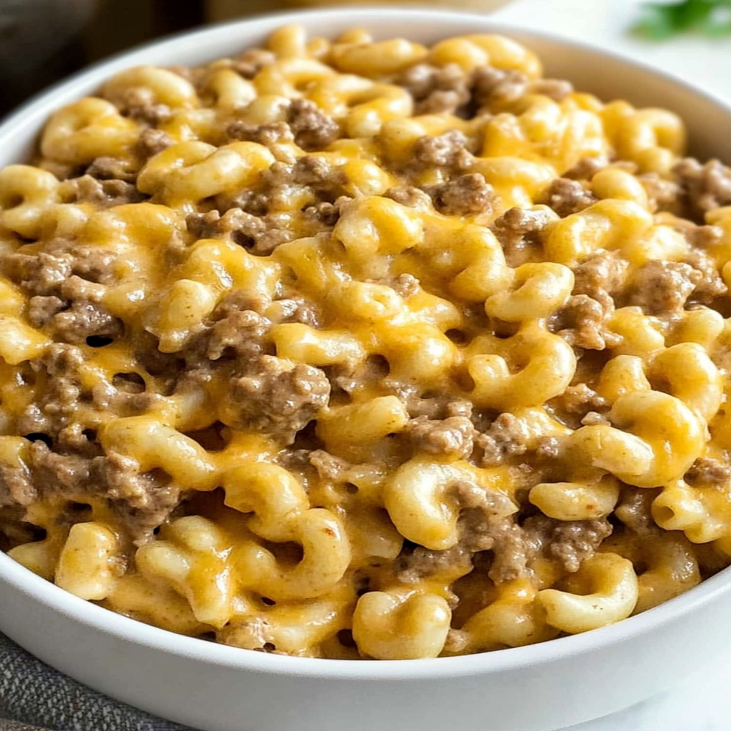 Homemade Cheesy Hamburger Helper